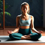 A person meditating peacefully in a quiet space, blocking out digital distractions like a smartphone, promoting digital detox and mental well-being.